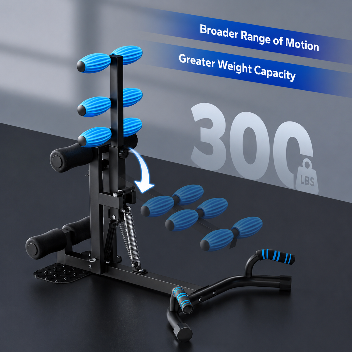 Adjustable Push-Up and Glute Trainer for Women's Home Gym: Core and Leg Workout