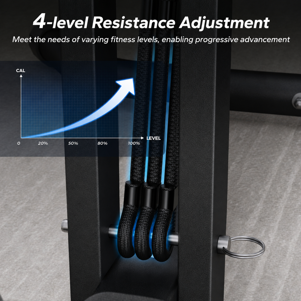 Adjustable Push-Up and Glute Trainer for Women's Home Gym: Core and Leg Workout
