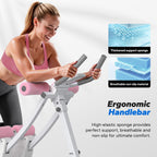 Dual Track Single Track Ab Trainer with LCD Monitor, 440lbs Weight Capacity