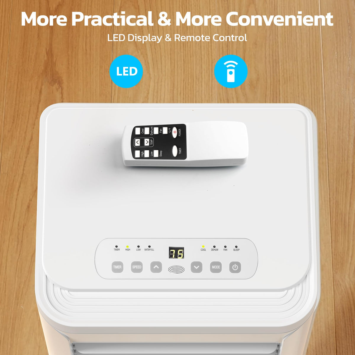 📢 Limited Time Offer ⏰Electric Portable Air Conditioner—Equipped with a Remote Control and LED Display