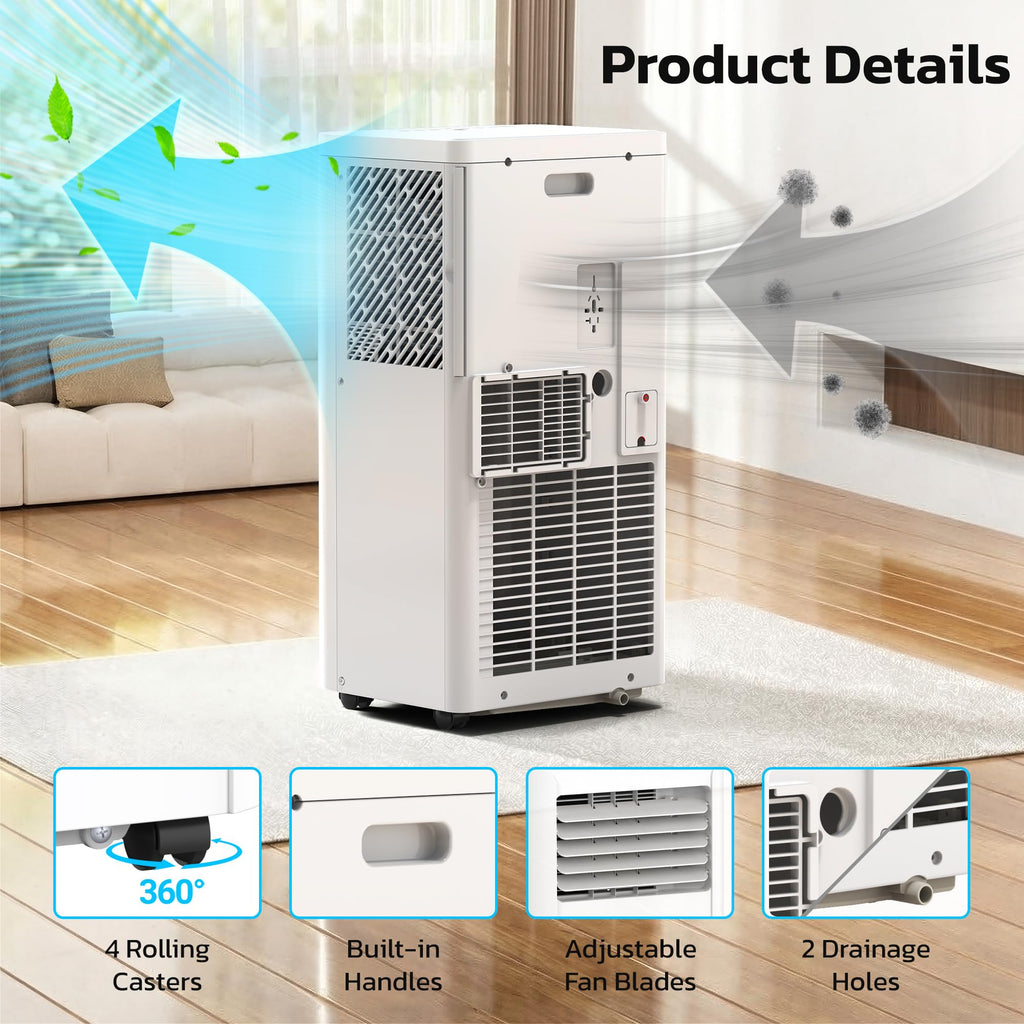 📢 Limited Time Offer ⏰Electric Portable Air Conditioner—Equipped with a Remote Control and LED Display